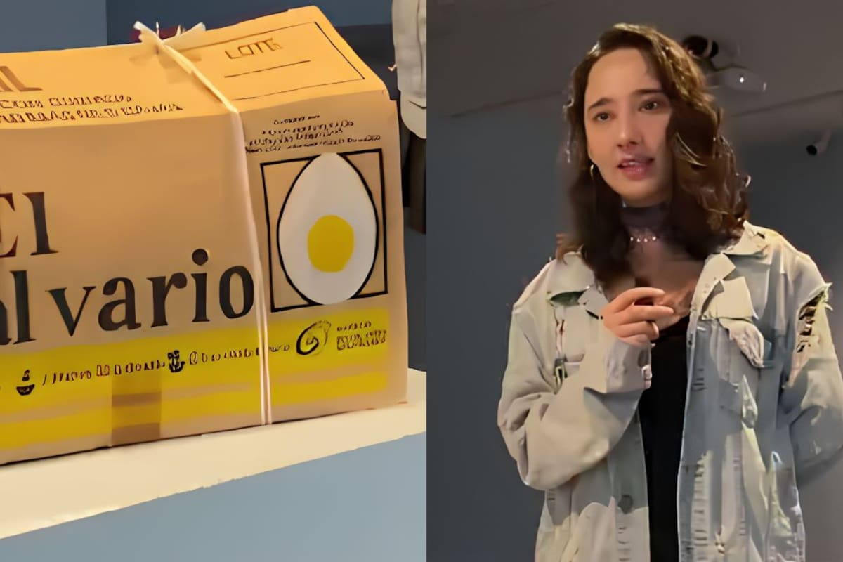 María Fernanda ganó un concurso de arte con una caja de huevo de cerámica: “Habla de ser un foráneo, de tener que moverte a la CDMX para buscar oportunidades”