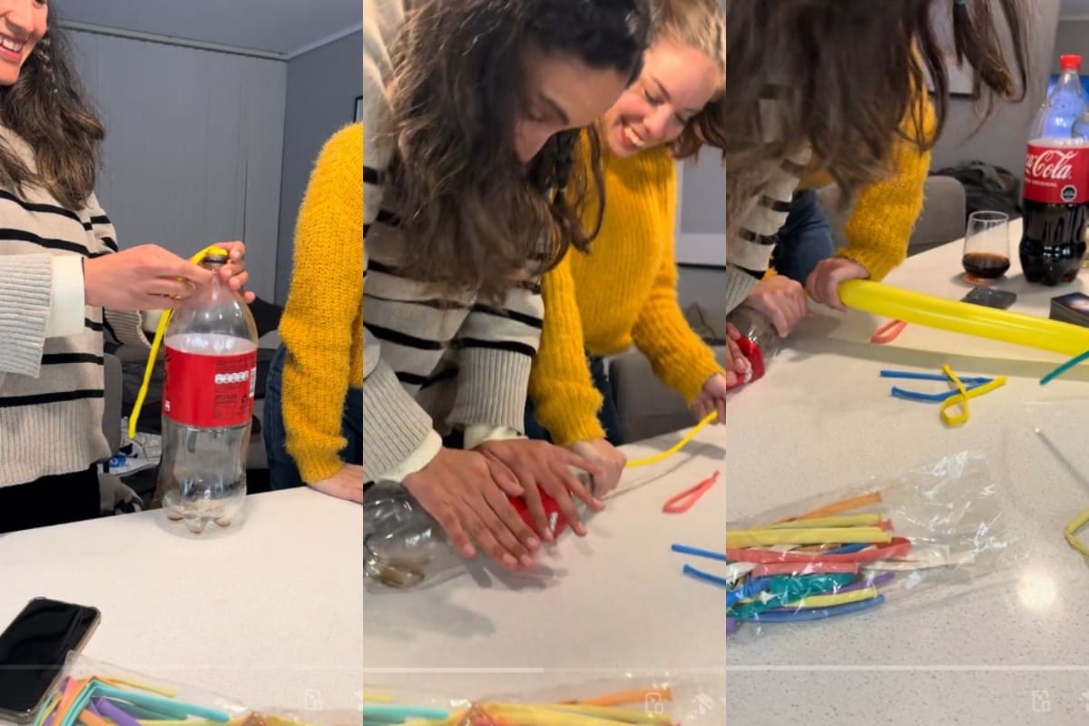 ¡Así se puede inflar un globo sólo con una botella de Coca-Cola! | VIDEO