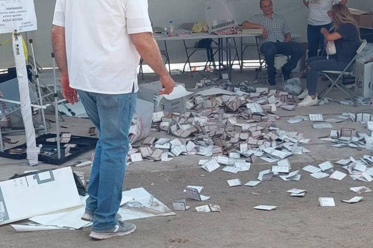 Querétaro: 15 arrestados por vandalismo en casillas electorales, incluido un individuo armado
