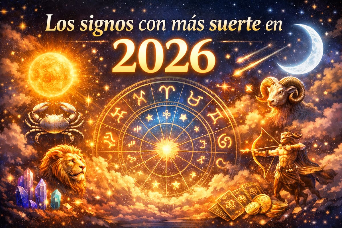 Los signos zodiacales con más suerte en 2026, según la astrología