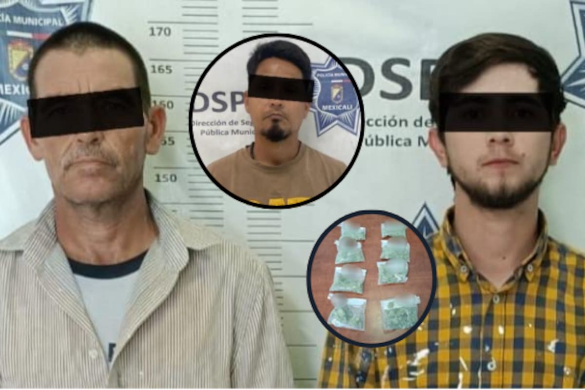Detienen a tres personas con droga en distintos puntos de la ciudad