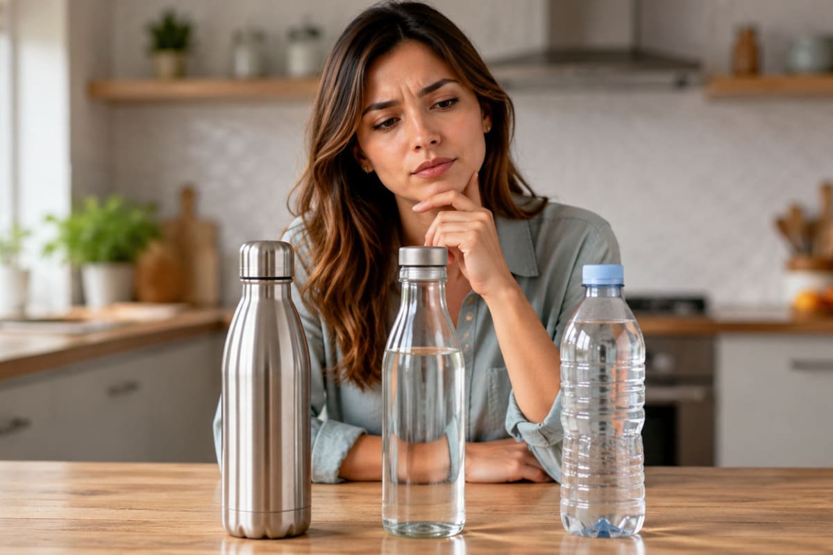 Qué botella de agua es mejor para usar todos los días entre metal, plástico o vidrio según sus necesidades de peso, temperatura y las propiedades de su rutina diaria