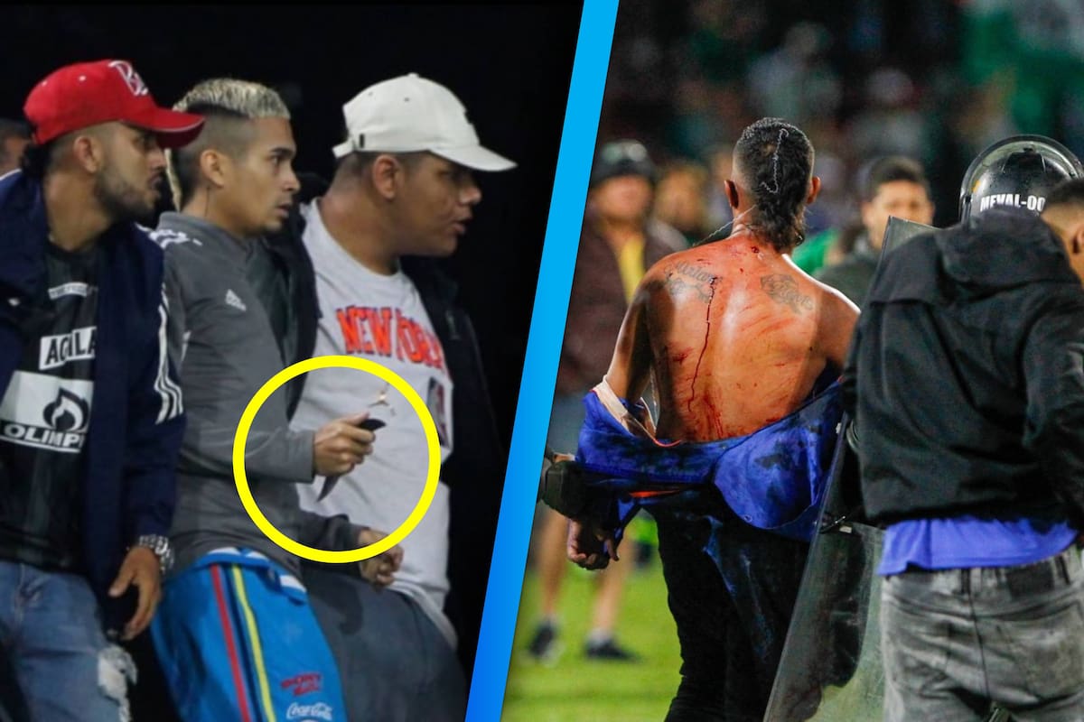 Suspenden juego de futbol en Colombia por batalla campal en las gradas; hubo apuñalados