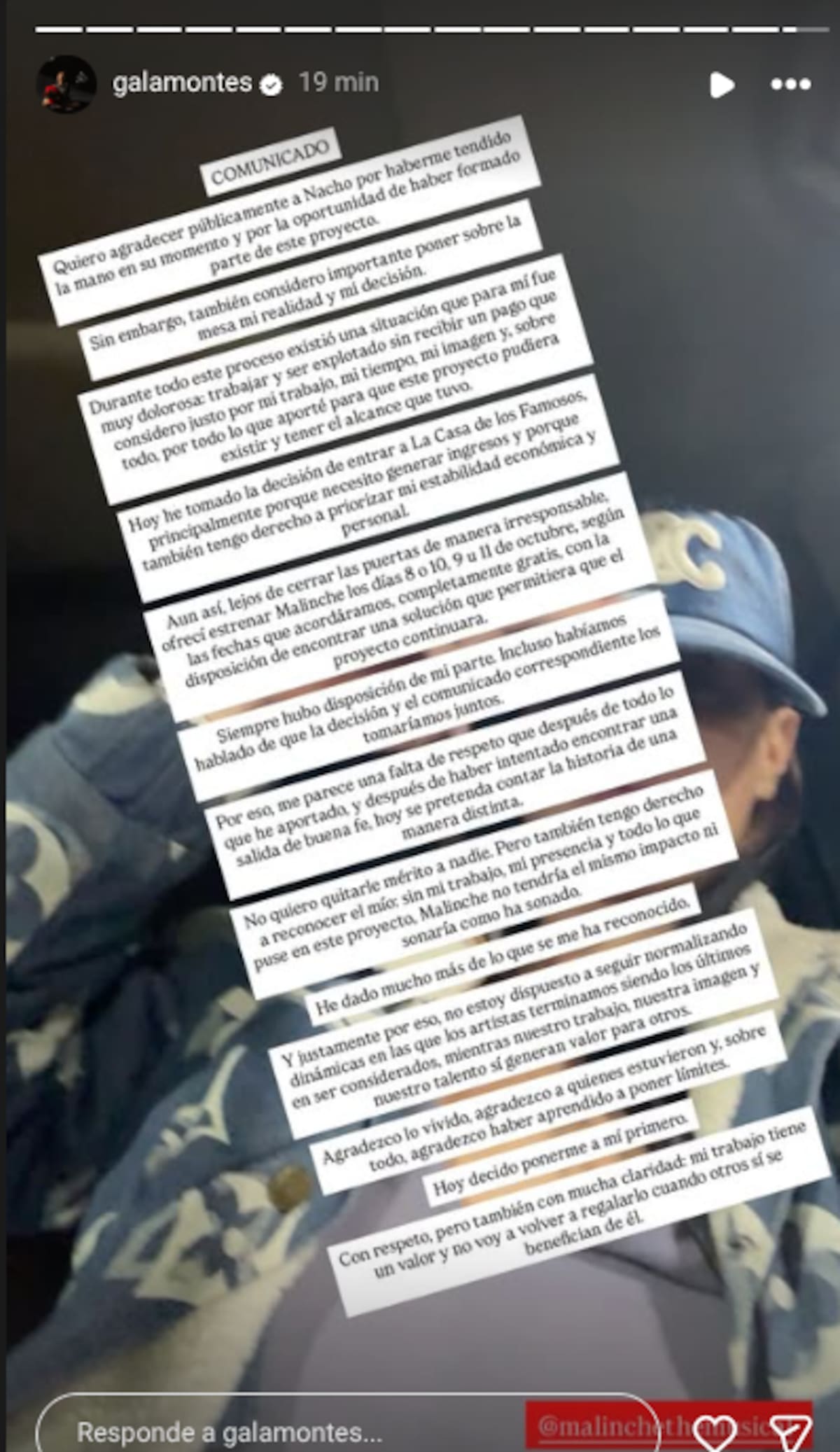 Gala Montes habló sobre su salida de Malinche El Musical y expuso su versión sobre las condiciones que enfrentó durante el proyecto.