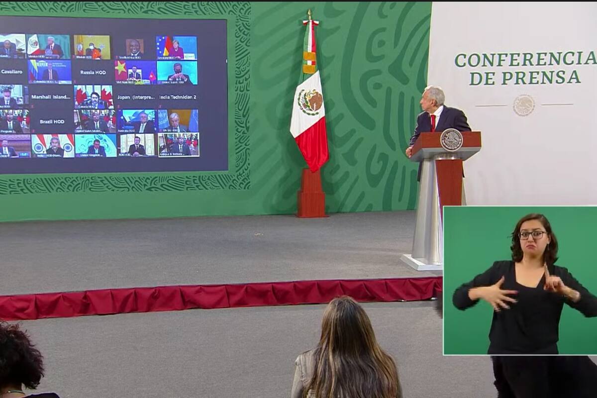 AMLO expone en la cumbre climática durante la “mañanera”
