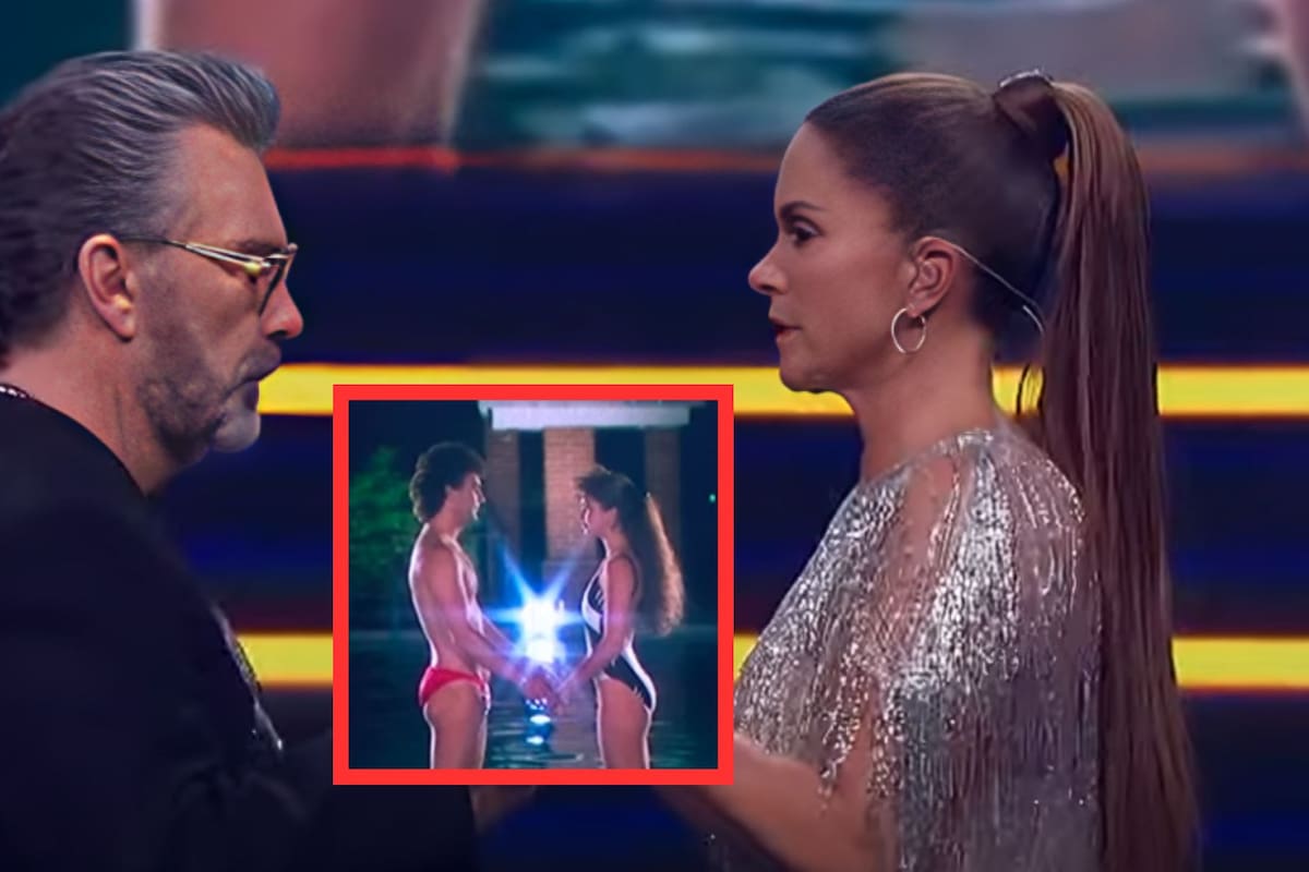 Lucero y Mijares sorprenden al recrear escena de ‘Escápate Conmigo’ con beso y abrazo