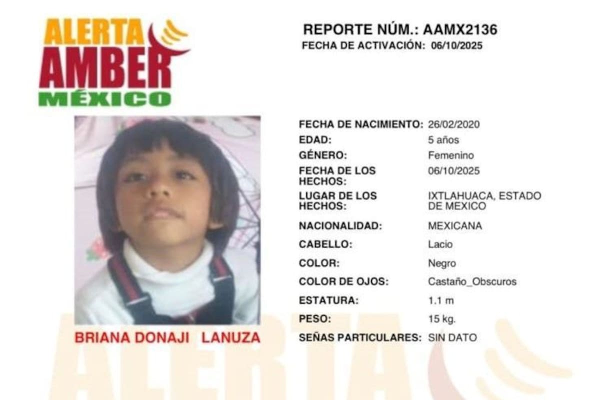 Activan Alerta Amber por Einar Kelem y Briana Donaji Lanuza
