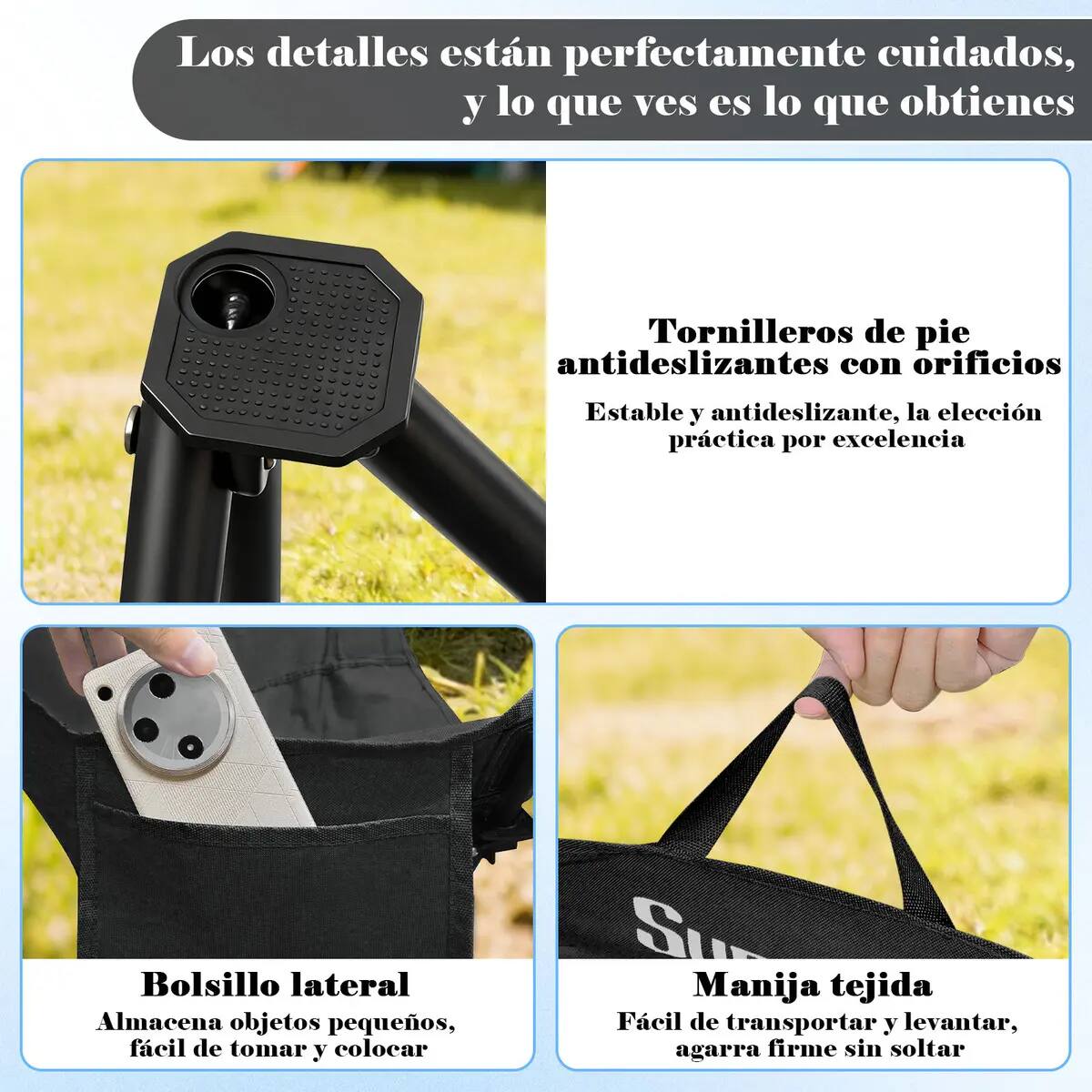 Set de dos sillas playeras portátiles | Mercado Libre