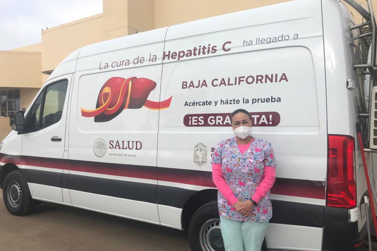 Instalan módulo de pruebas para hepatitis ''C'' afuera del Hospital General de Rosarito