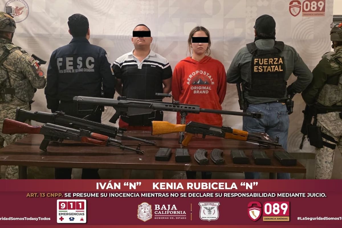 Aseguran armas largas y detienen a dos personas