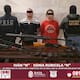 Aseguran armas largas y detienen a dos personas