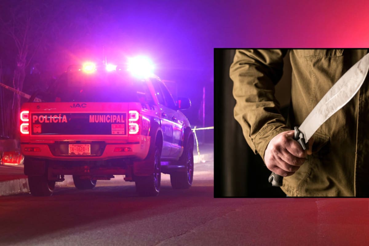 Detienen a menor que traía machete