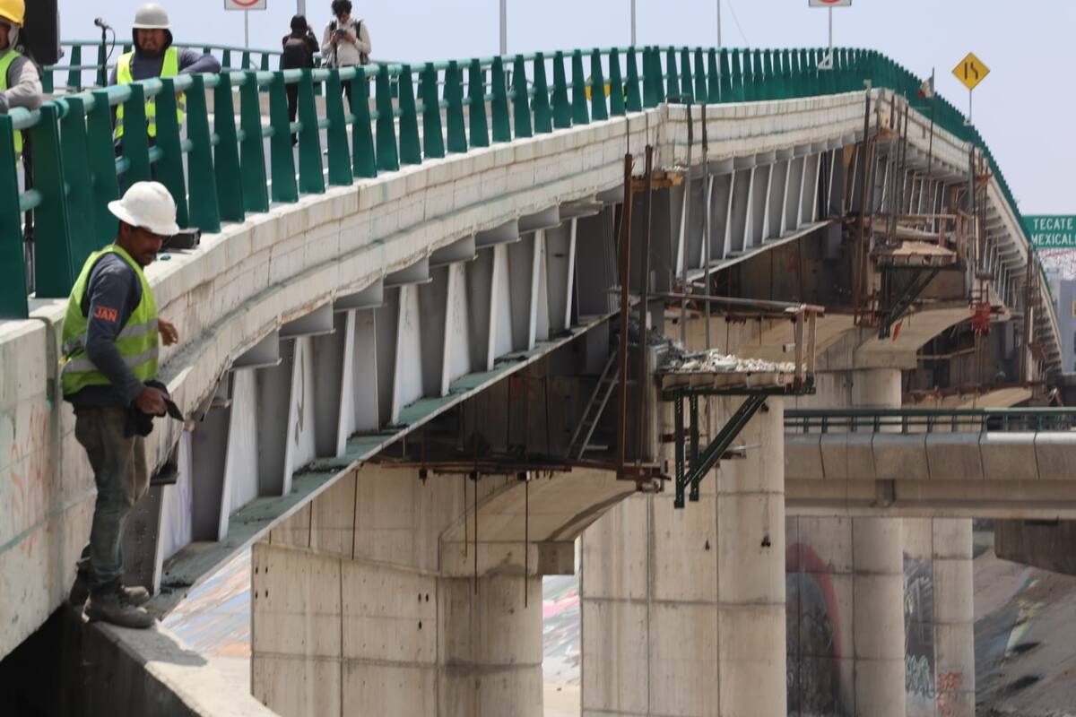 Los trabajos al inferior del puente serán de pintado y algunos detalles.