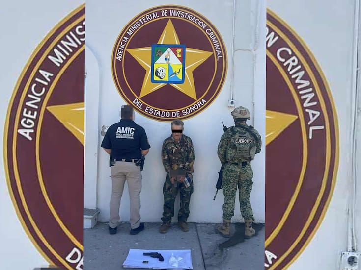 Capturan a adulto mayor armado en posesión de narcóticos en Sonoyta