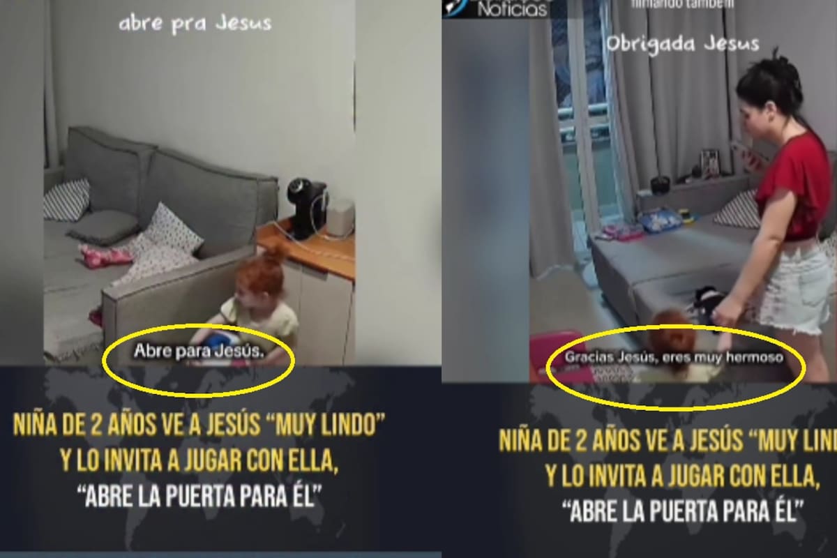 “Abre la puerta para Jesús”: niña de 2 años asegura verlo y le pide a su madre dejarlo entrar