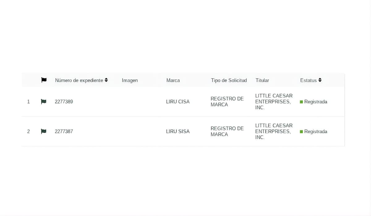 Imagen tomada del sitio oficial del Instituto Mexicano de la Propiedad Industrial.