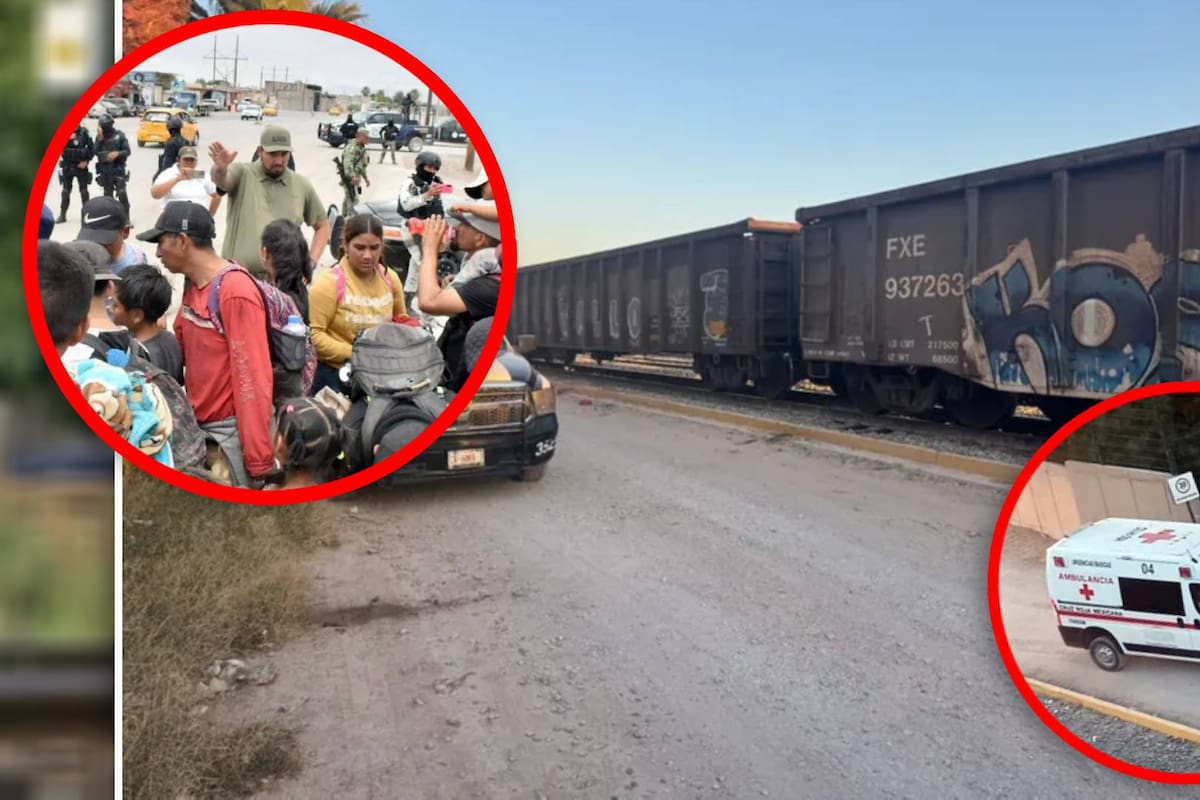 Hombre de Ecuador y su bebé caen de un tren en movimiento en Coahuila