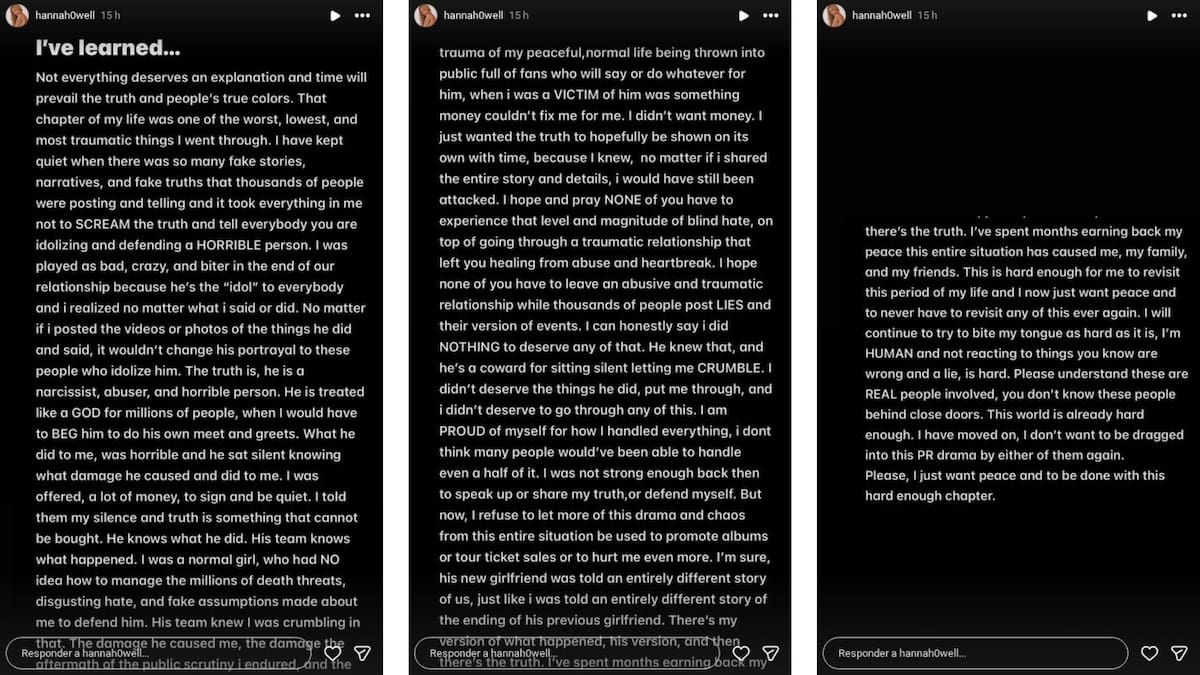 Hannah Howell expone cómo fue su relación con Peso Pluma