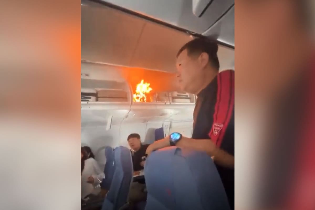 ¿Qué se muestra en el video que se está difundiendo sobre el incendio de la batería de litio dentro del avión de Air China? Esto es lo que dice la investigación en curso