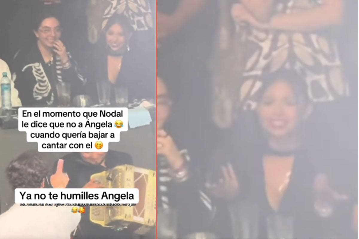 Christian Nodal se niega a cantar con Ángela Aguilar en pleno concierto y el momento se vuelve viral