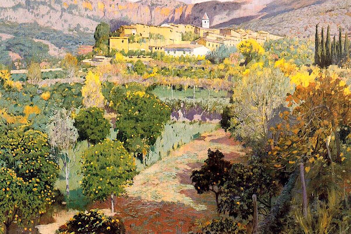 El Valle de los Naranjos, un rincón de Mallorca inmortalizado por Rusiñol