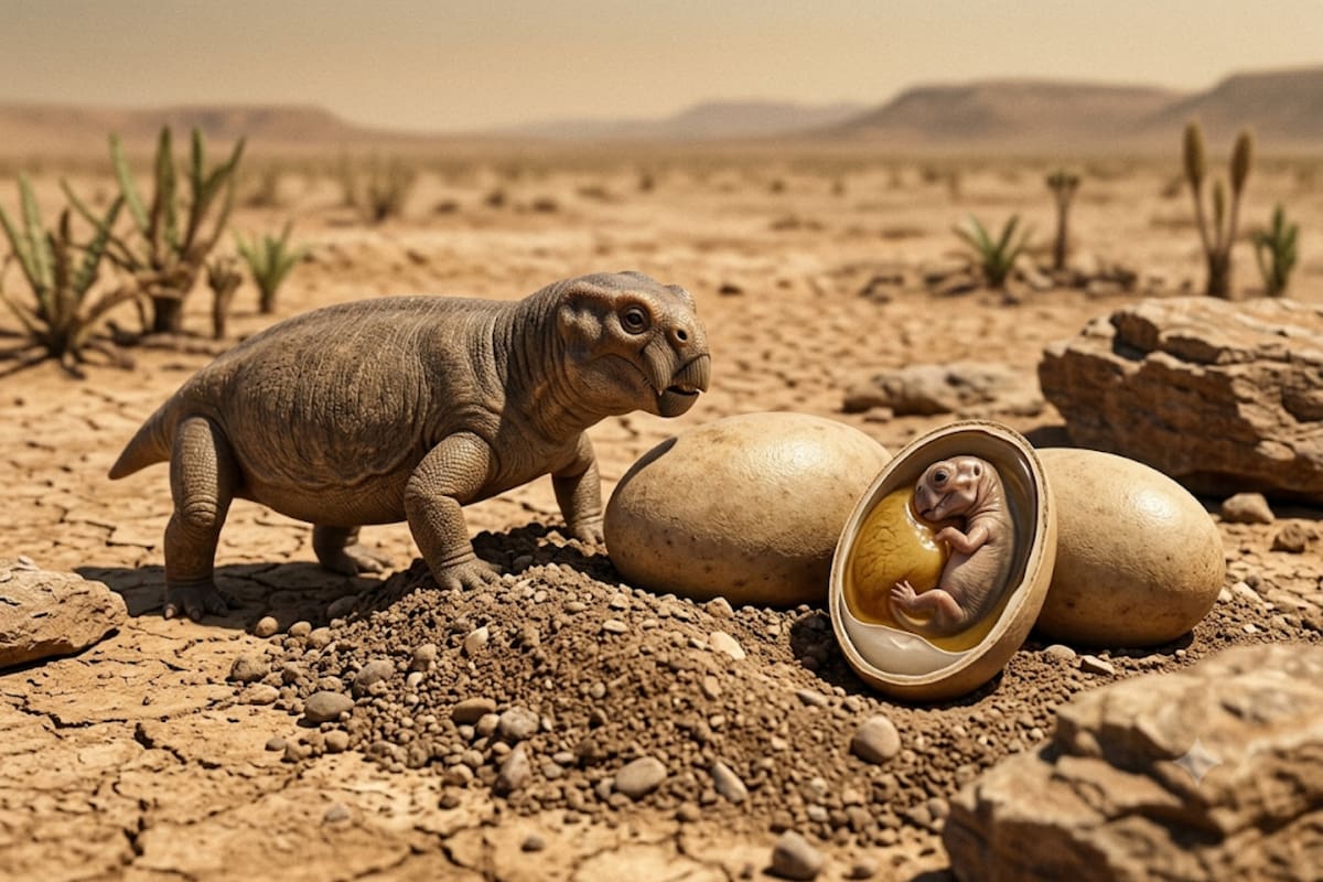 El análisis del tamaño de los huevos ayuda a los científicos a reconstruir aspectos de la reproducción y el crecimiento de los dinosaurios. Foto: Nano Banana 2 (Ilustrativa)