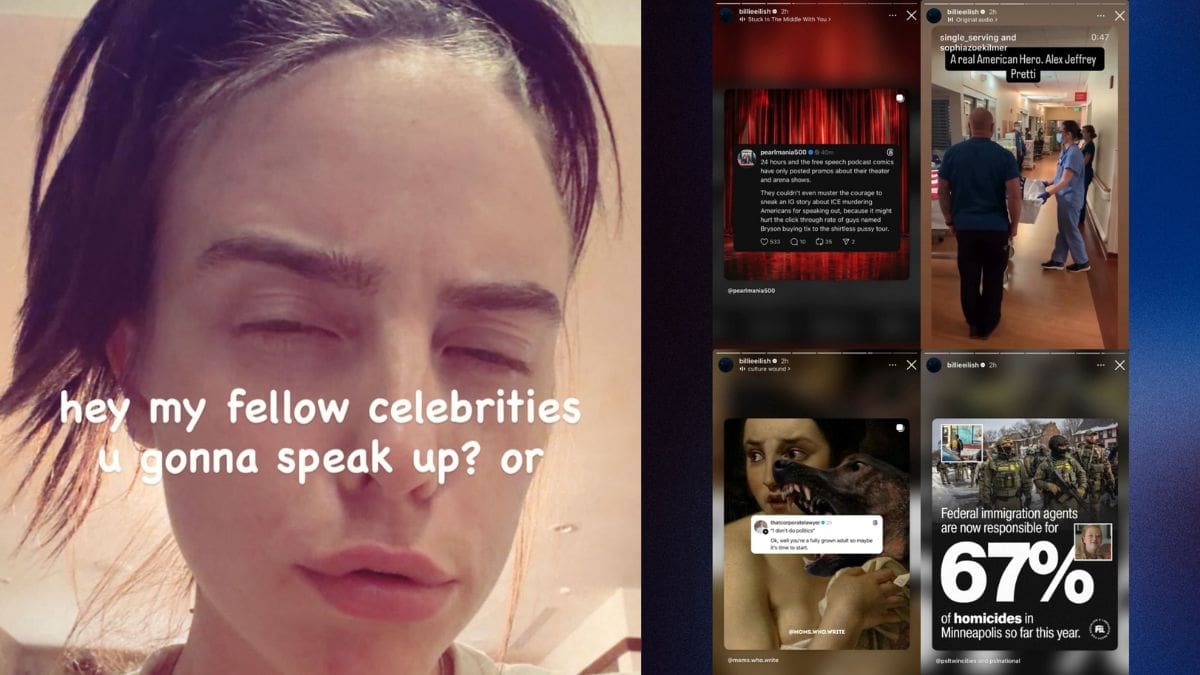 Billie Eilish pide a celebridades pronunciarse tras la muerte de un enfermero durante operativo federal en Minneapolis