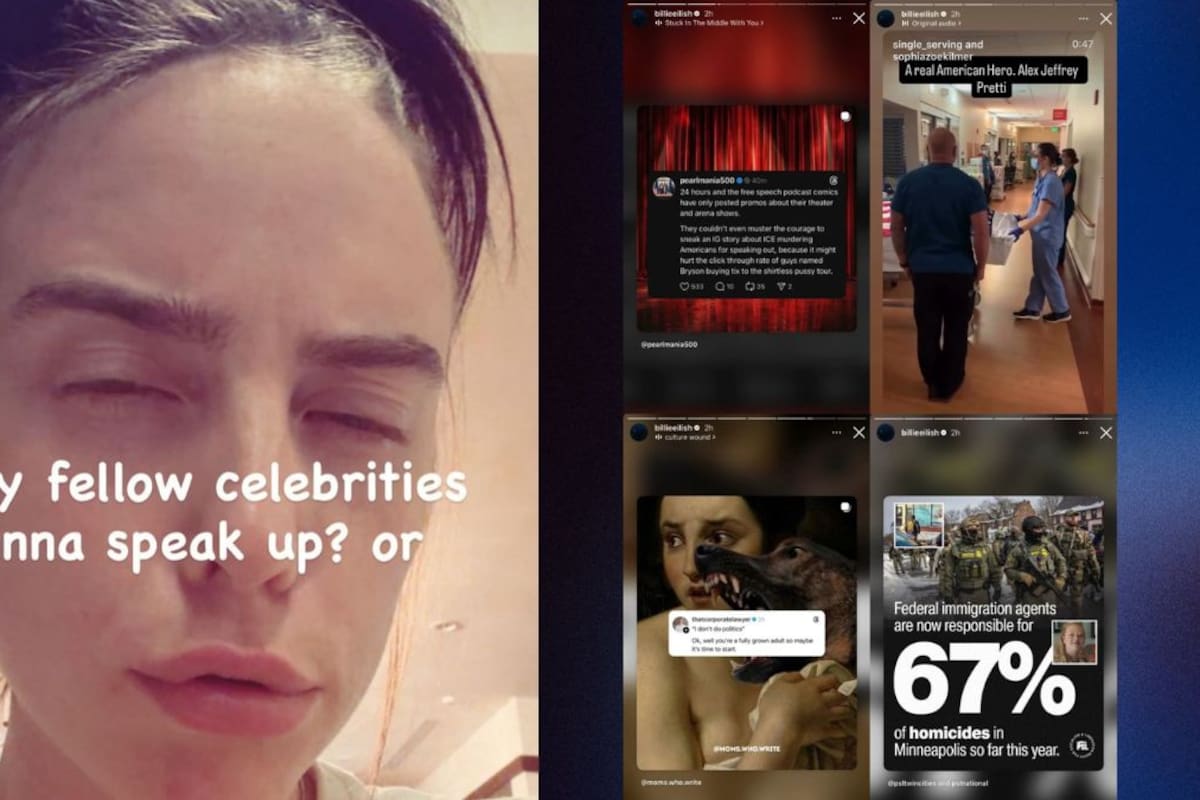 Billie Eilish pide a celebridades pronunciarse tras la muerte de un enfermero durante operativo federal en Minneapolis