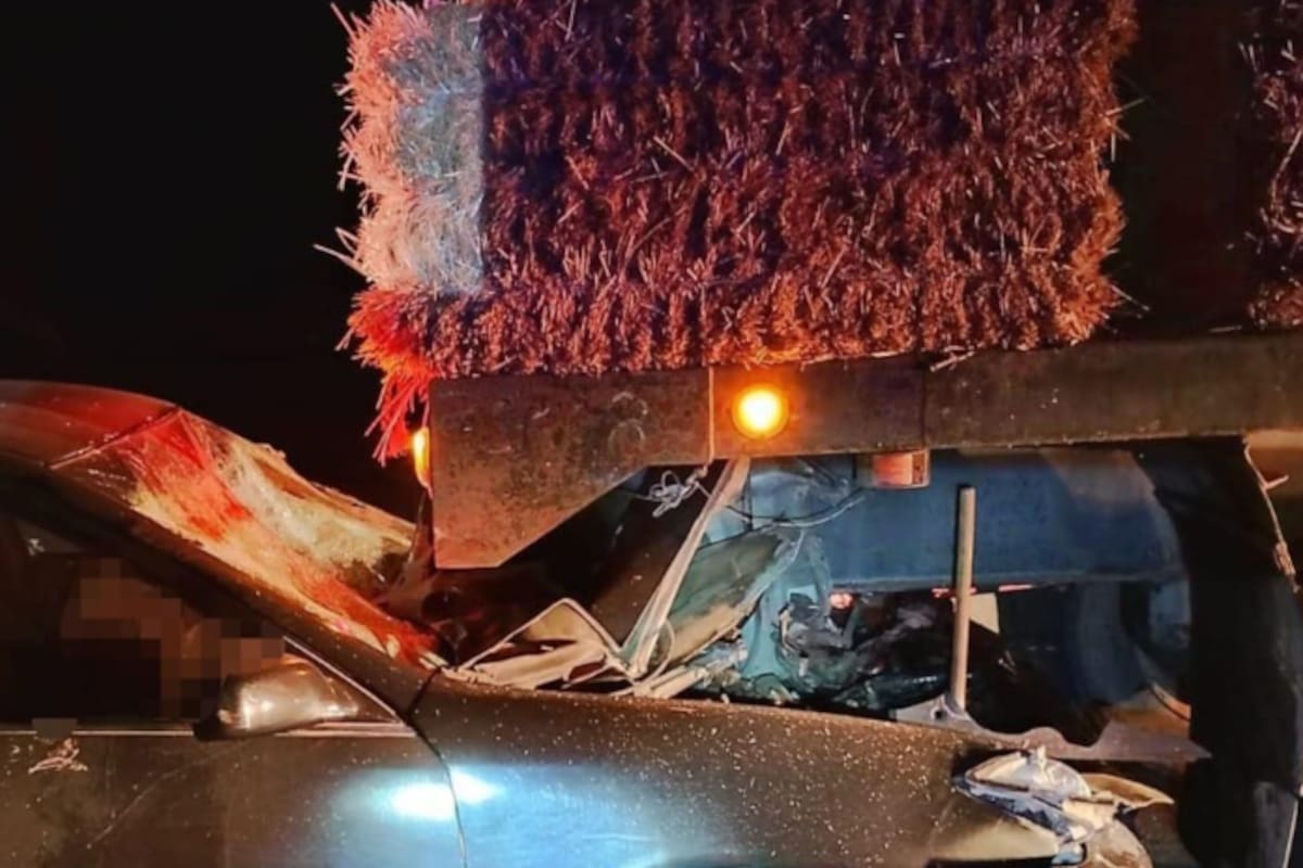 Carro se impacta contra camión de carga y conductor pierde la vida en el Valle de Mexicali