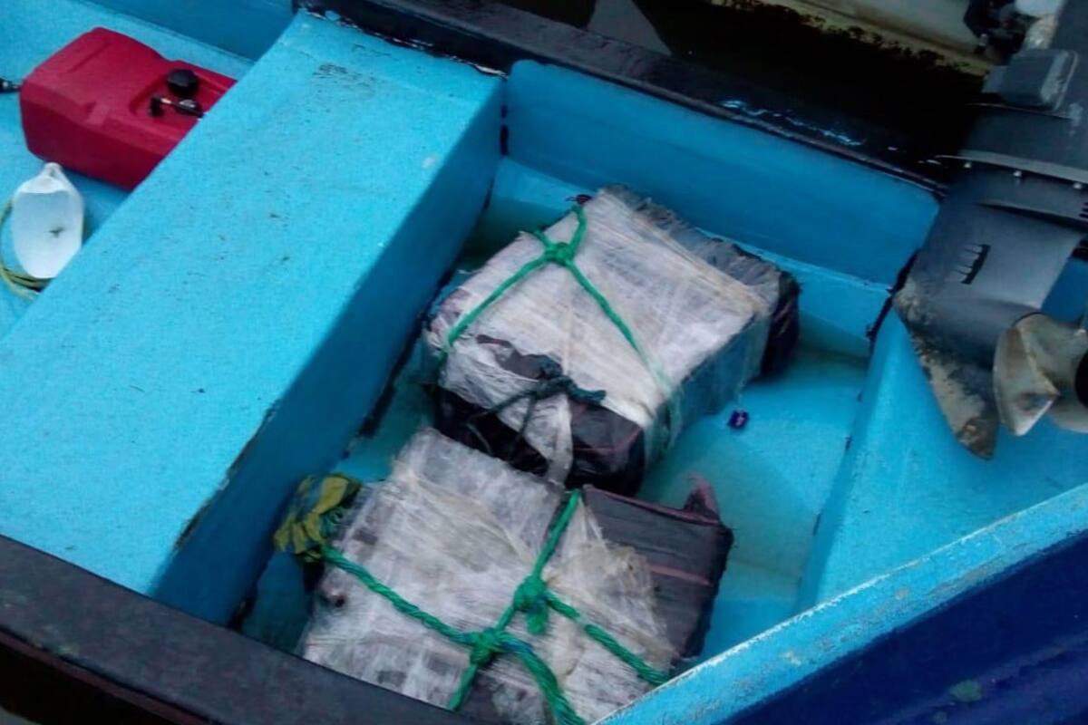 Decomisan 98 paquetes de cocaína en la rada portuaria de Ensenada