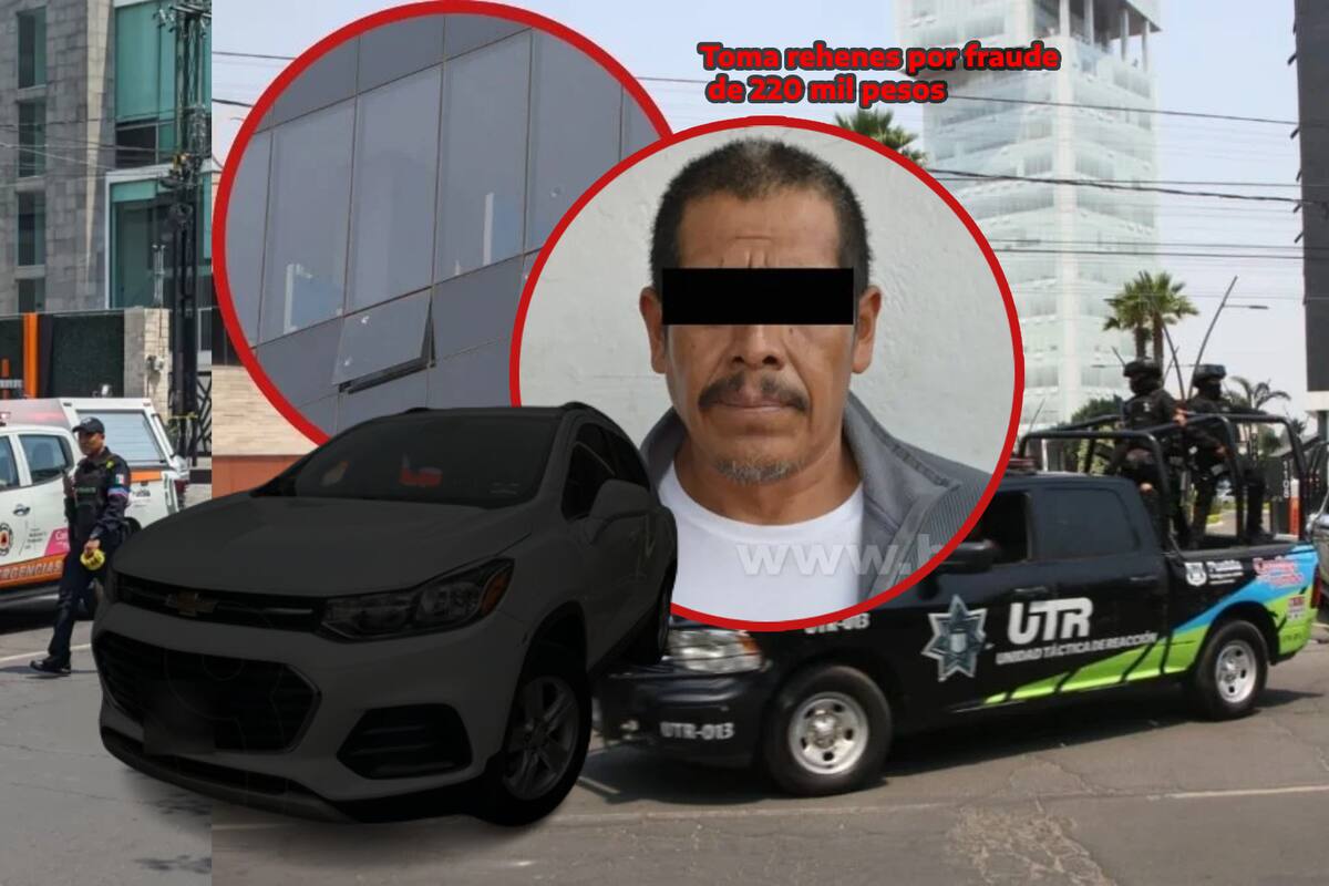 Catarino toma rehenes en financiera ACM con arma; acusa fraude en compra de camioneta