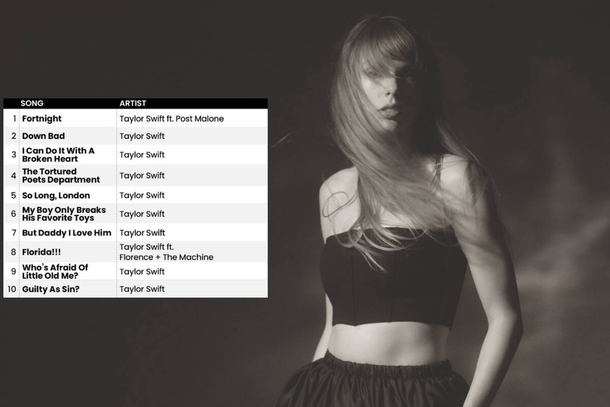¡Taylor Swift hace historia al obtener los primeros 14 puestos del Billboard Hot 100!