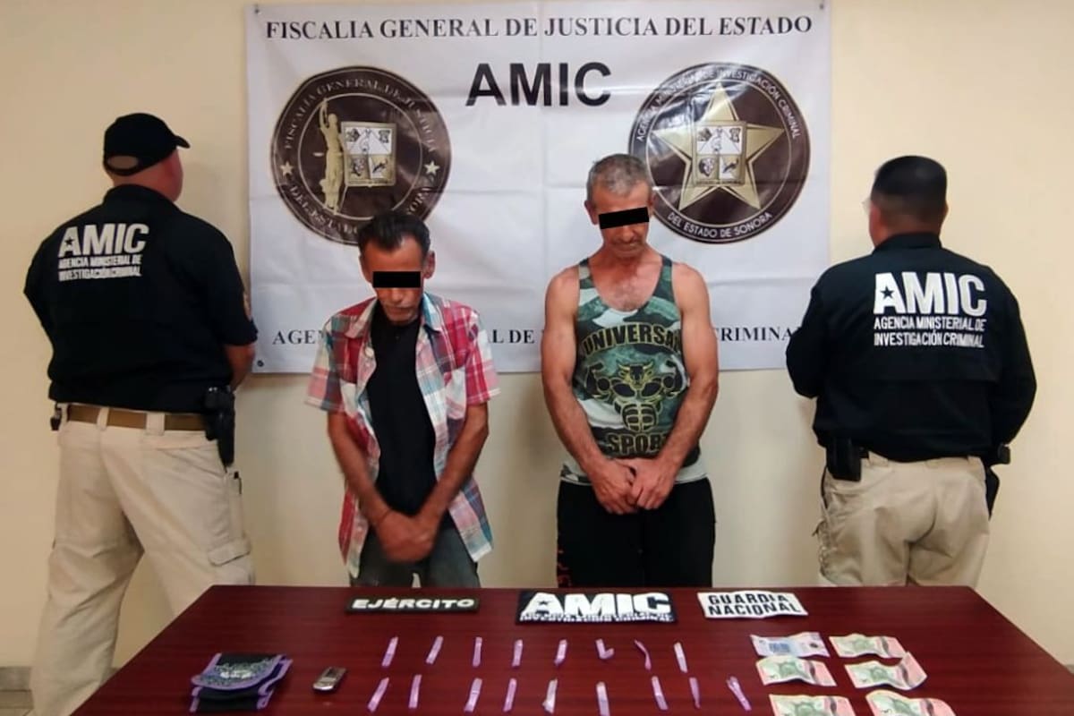 Aseguran droga y detienen a dos en cateo en San Luis Río Colorado