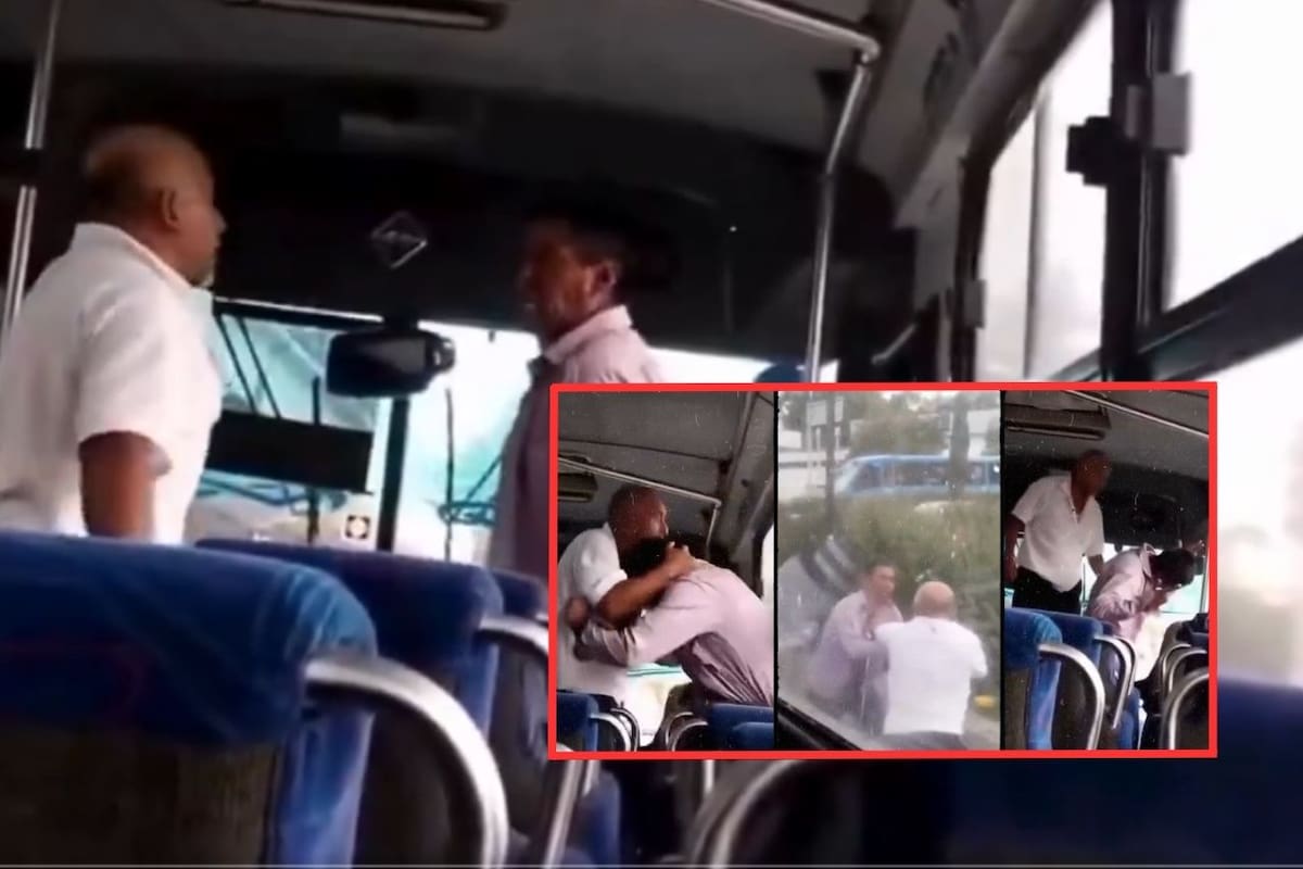 Violento altercado entre choferes de transporte público paraliza Paseo Tollocan en Toluca
