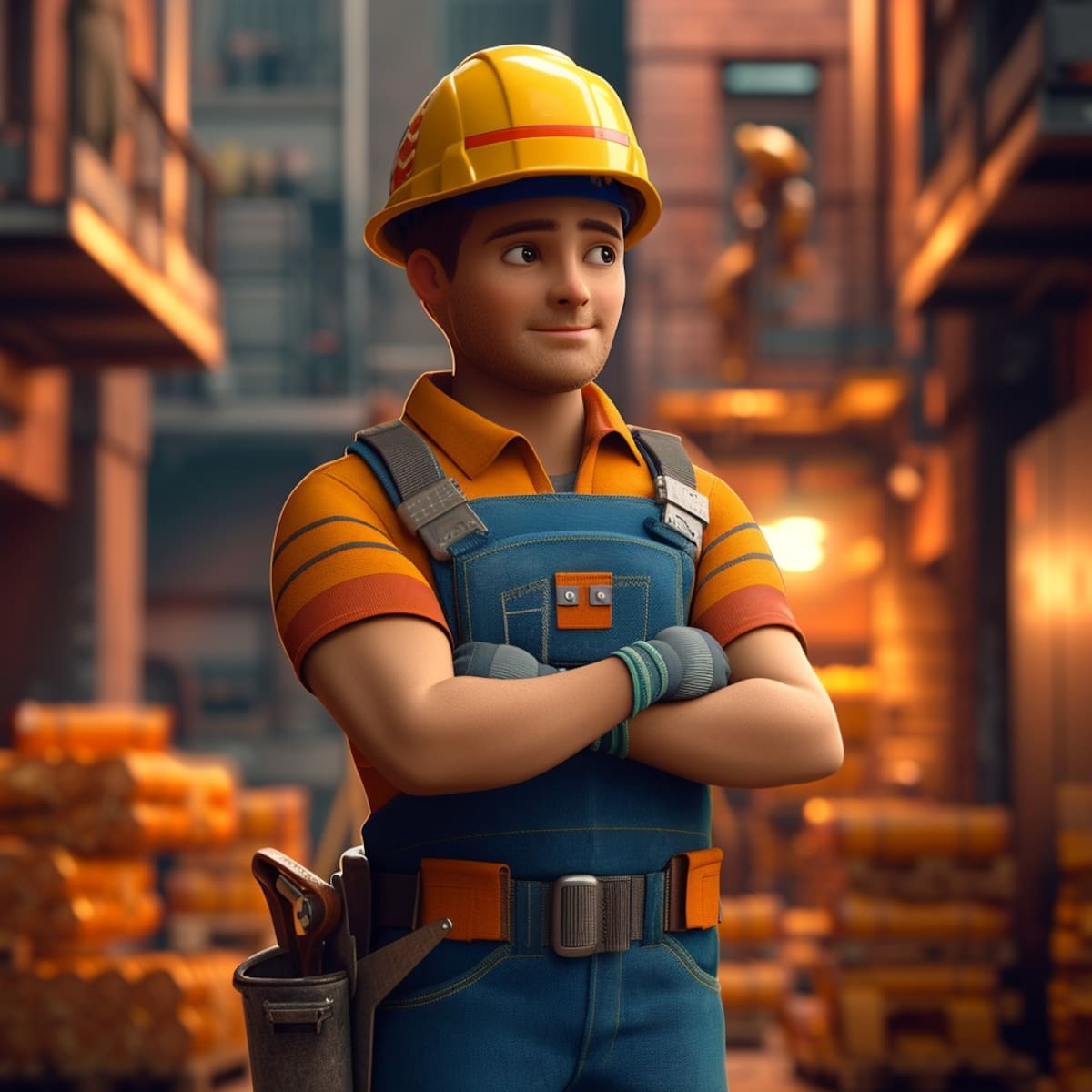 Bob el Constructor renueva su imagen gracias a la inteligencia artificial, mostrándose como un joven ingeniero civil con casco amarillo y herramientas.