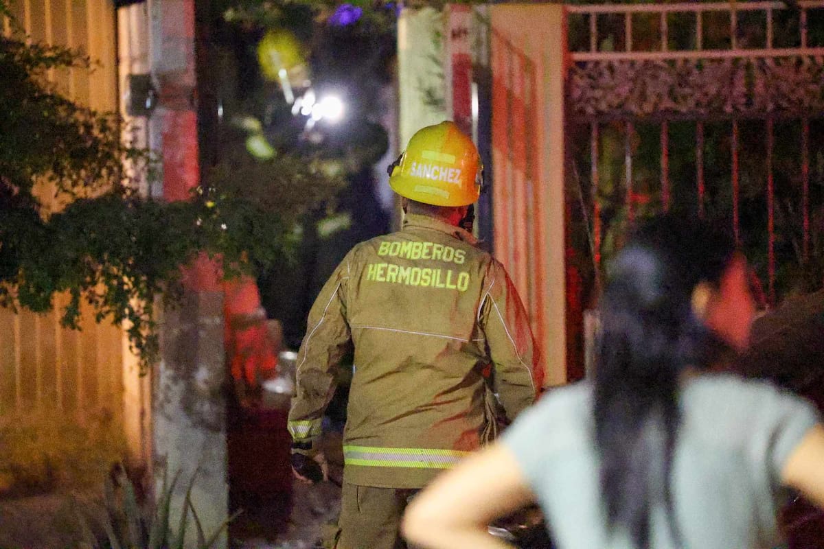 Incendio en colonia San Ángel: Bomberos de Hermosillo controlan siniestro en vivienda