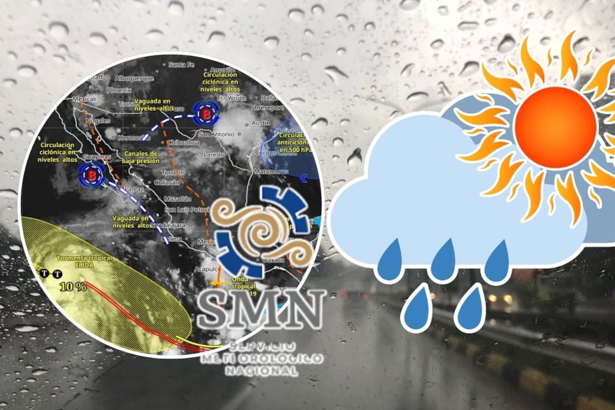 SMN alerta por lluvias intensas este 16 de julio: Sonora, Chihuahua y Durango serán los estados más afectados; Elida no representa riesgo para México