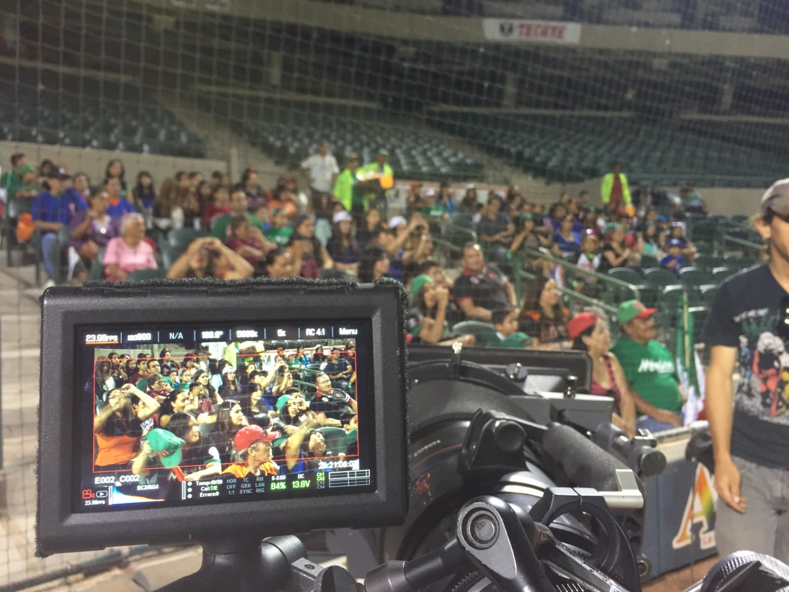 Filmaciones de la película 108 COsturas en el Estadio SOnora en el año 2015.