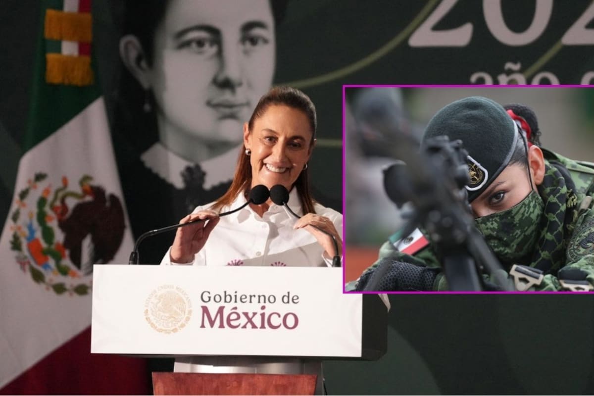 Claudia Sheinbaum encabezó el 8M en Campo Marte y reconoció a las 42 mil 600 mujeres en el Ejército y la Guardia Nacional por su labor histórica y actual