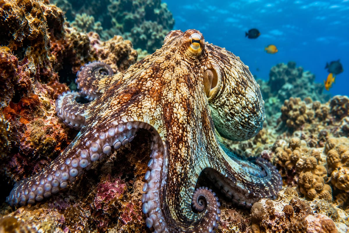 ¿Sabías que algunas especies de pulpos pueden cambiar no solo su color, sino también la textura de su piel?