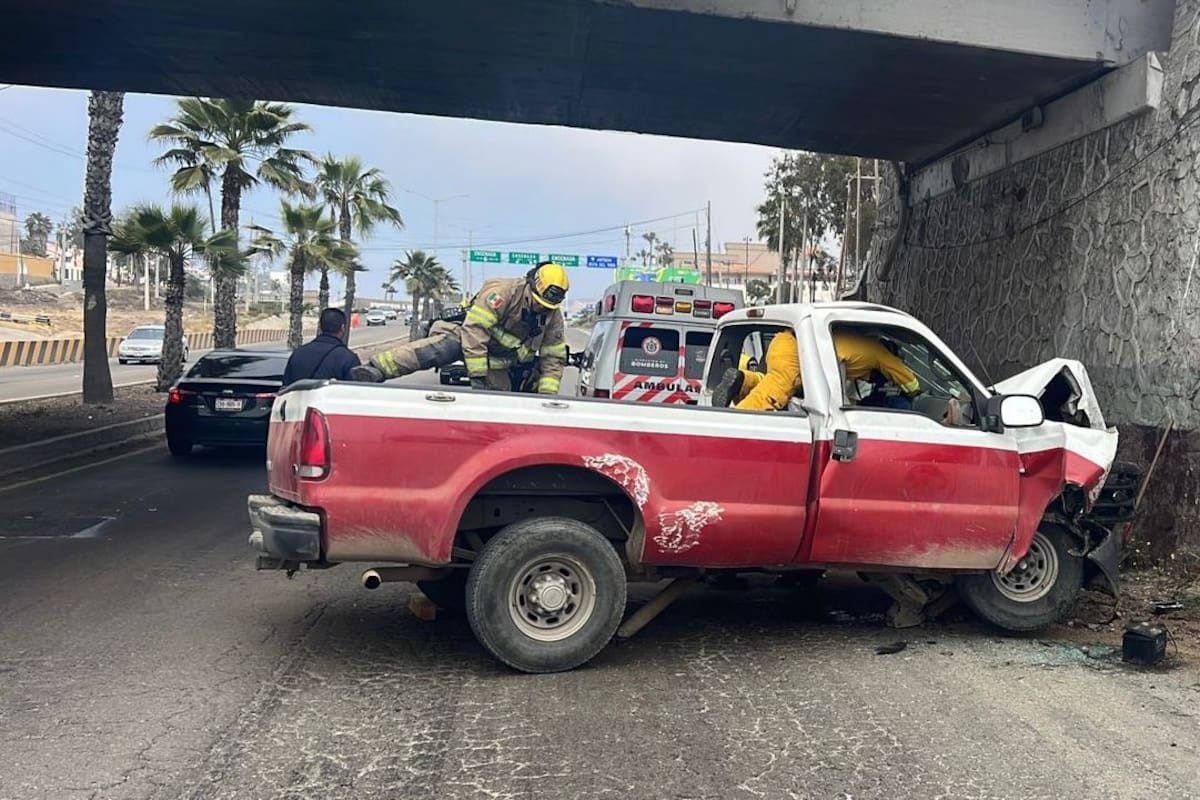 Hombre de 73 años resulta lesionado en accidente de tránsito