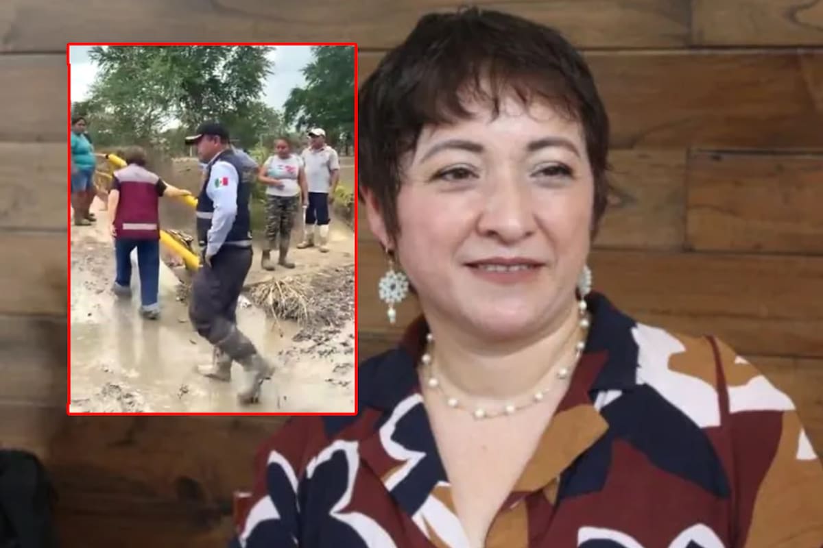 Enlodan a alcaldesa en Veracruz acusando abandono ante desastre por lluvias