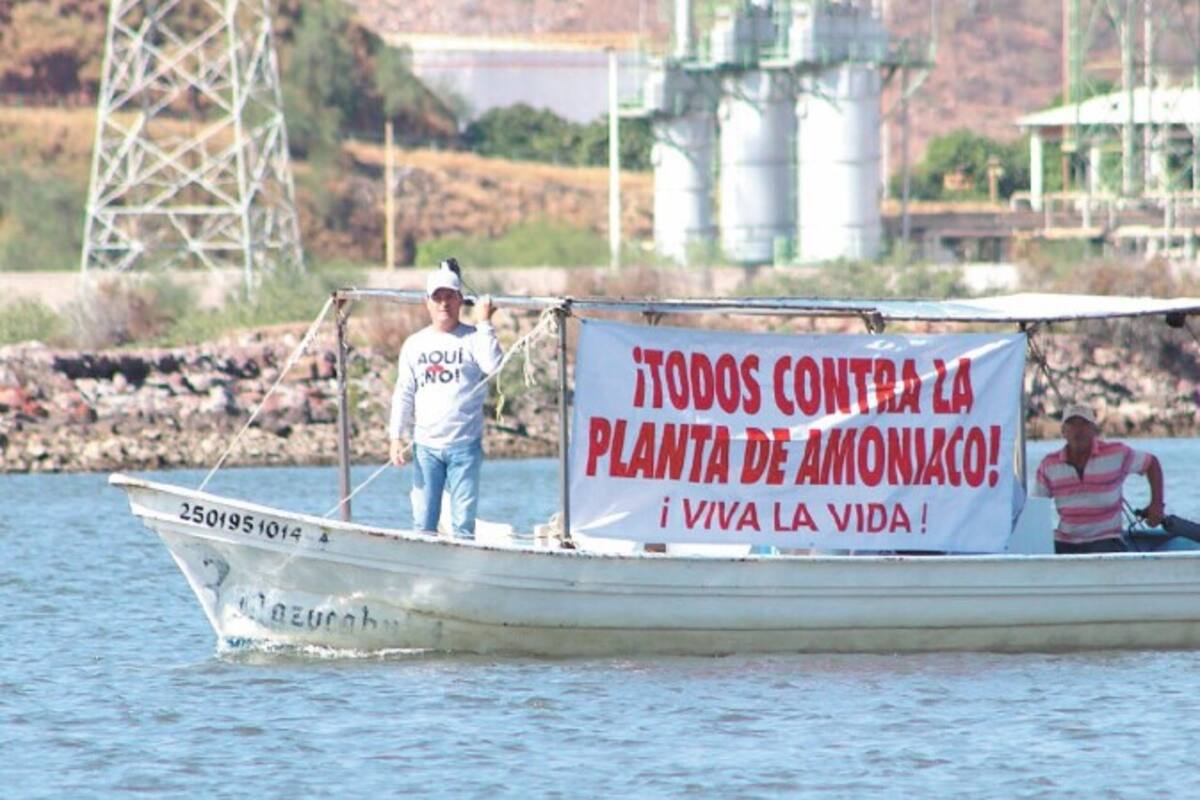 Indígenas van contra planta de amoniaco