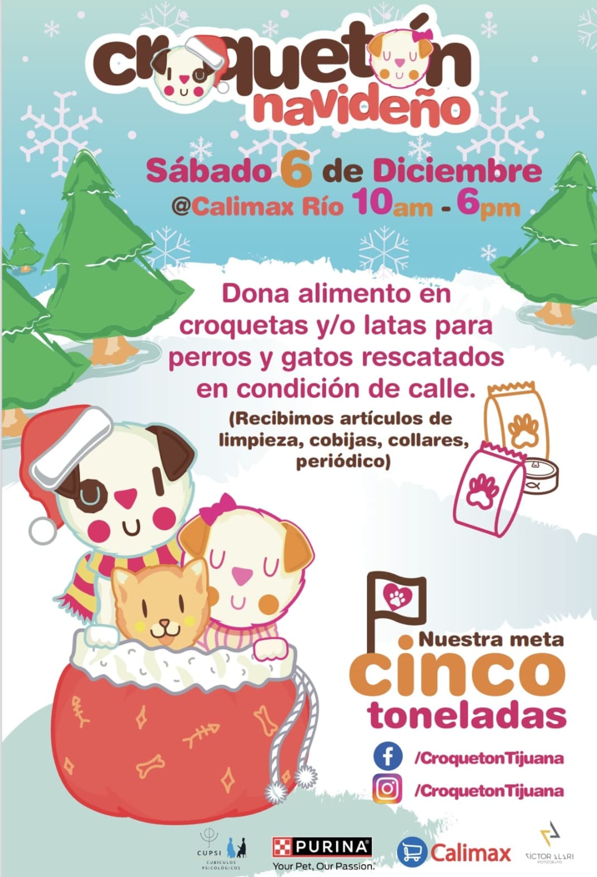 Evento solidario espera reunir alimento y artículos esenciales para más de mil animales bajo resguardo. Foto: Cortesía