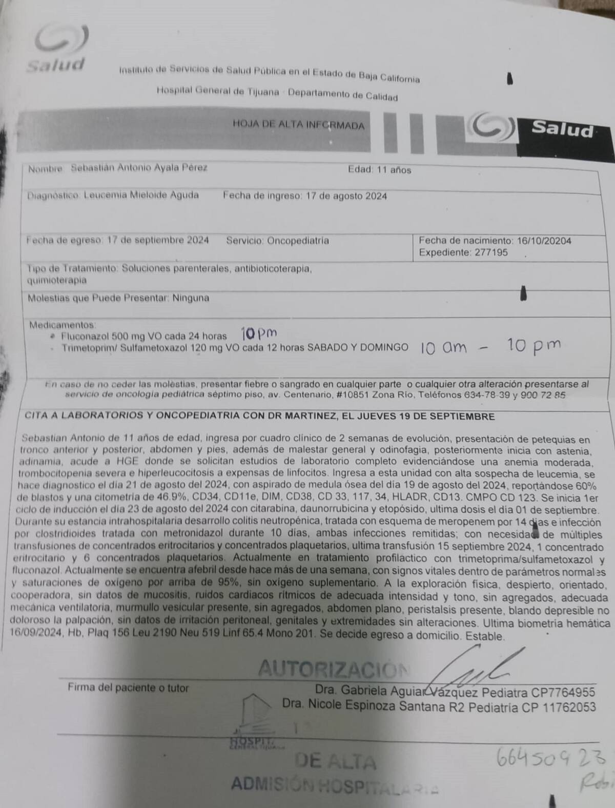 El diagnóstico de leucemia llegó tras días de estudios en Ensenada, pero fue en Tijuana se confirmó la gravedad del caso.