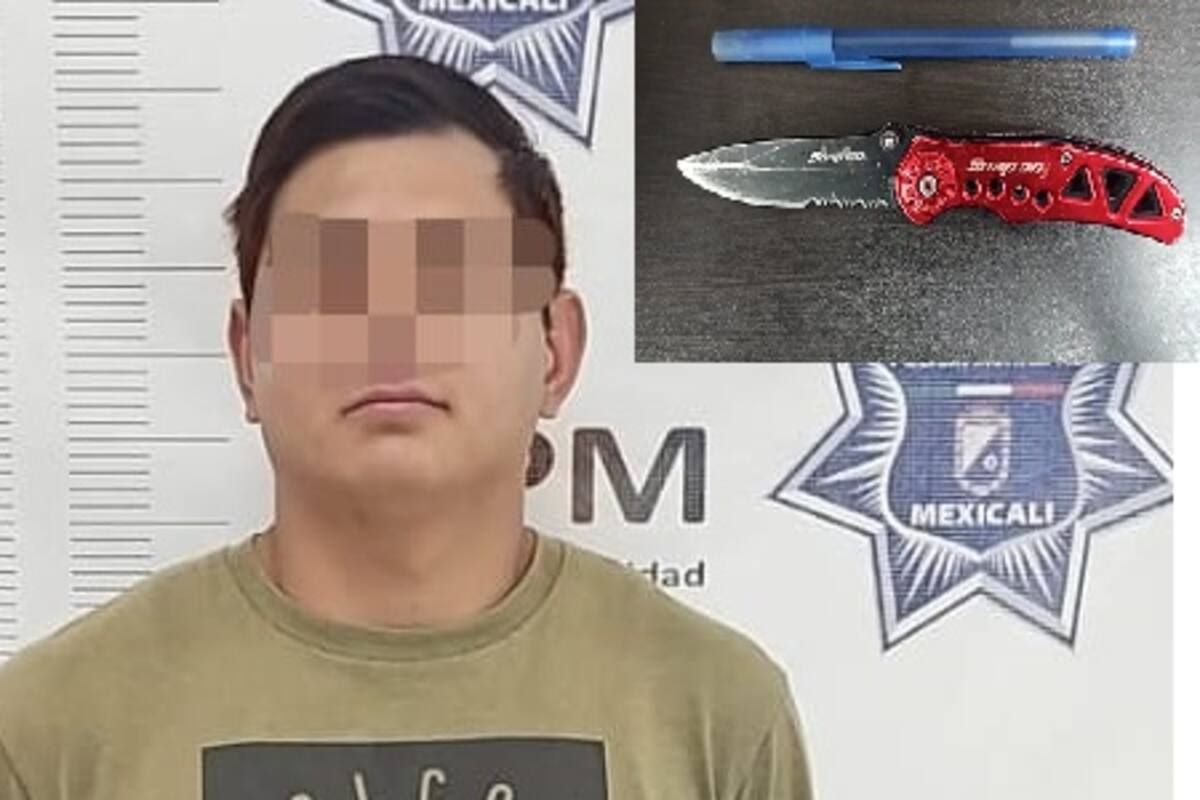 Es detenido con navaja y orden de aprehensión por robo calificado
