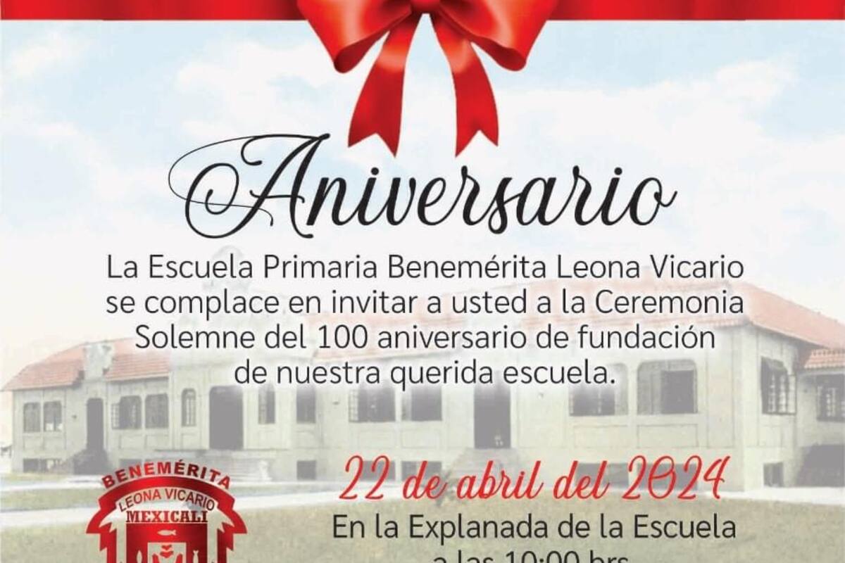 Preparan festejos del centenario de la primaria “Leona Vicario”