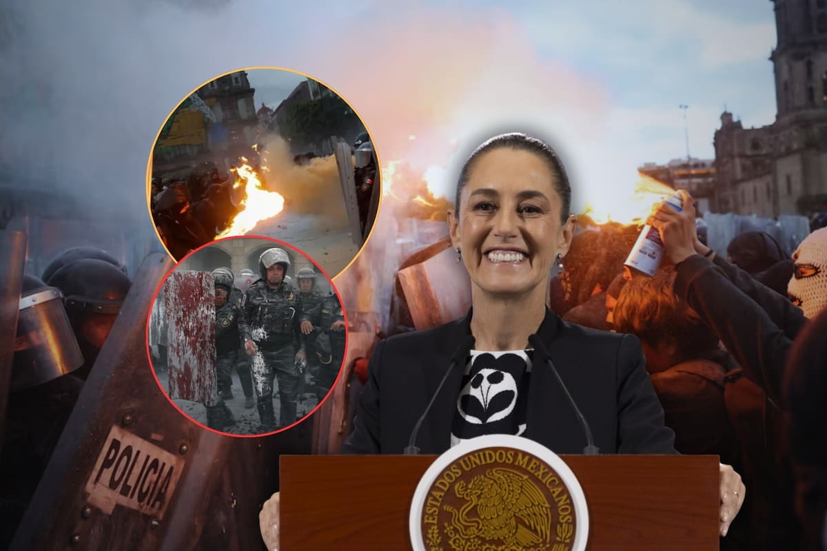 Tras violencia durante la marcha del 2 de octubre, Sheinbaum “evita” preguntas y termina antes su “Mañanera del Pueblo”