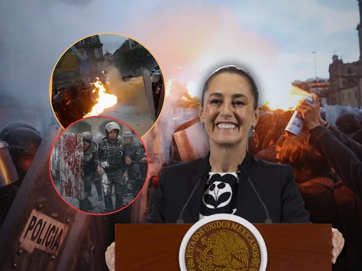 Tras violencia durante la marcha del 2 de octubre, Sheinbaum “evita” preguntas y termina antes su “Mañanera del Pueblo”