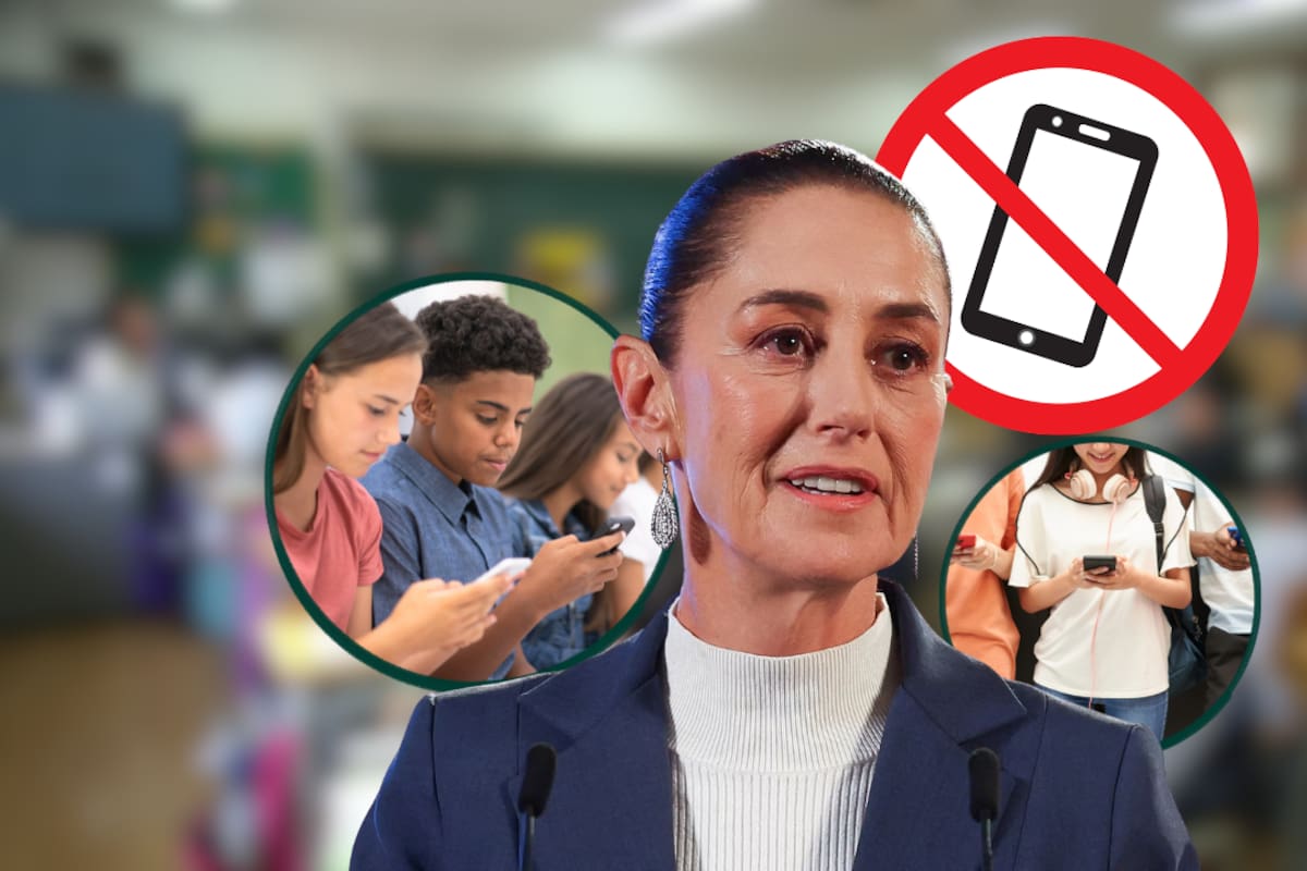 Claudia Sheinbaum anunció que México definirá a finales de agosto si restringe el uso de celulares en las escuelas, una medida respaldada por 70% de madres y padres de familia consultados